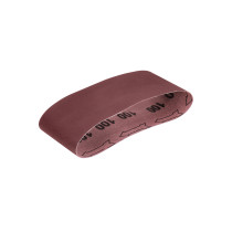 1 banda de lija 4 x 24" óxido de aluminio grano 100, 5 pzs