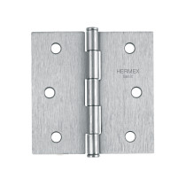 Bisagra cuadrada 3", satinado, cabeza plana, BASIC