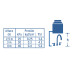 Mezcladora cromo 4" para lavabo cuello tipo bar, ELEMENT