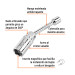 Dado p/bujías cuadro 3/8" articulado 13/16", extensión 6"