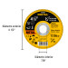 Disco abrasivo de corte preciso metal 4-1/2" x 1 mm, PRETUL