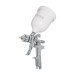 Pistola p/pintar gravedad HVLP vaso plástico, 1.7 mm, TRUPER