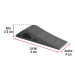 Cuña tope de caucho sintético para puerta de 12 cm, HERMEX
