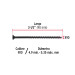 100 pijas 10 x 3-1/2"cabeza plana phillips multiusos