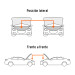 Cables pasa corriente 3.5 m, 350 A, 6 AWG, con funda, Expert
