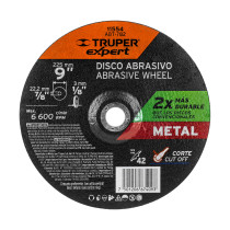 Disco Tipo 42 de 9" x 3.2 mm corte metal, TRUPER EXPERT