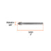 Broca para vidrio y azulejo de 3/8", TRUPER