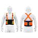Faja lumbar naranja con cintas de alta visibilidad,EG,TRUPER