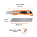 Cutter 18 mm reforzado de plástico con alma metálica, TRUPER