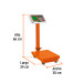 Báscula electrónica de plataforma p/mostrador, 80 kg, TRUPER