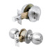 Combo cerraduras, llave-mariposa, cromo, HERMEX BASIC