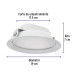 Luminario LED empotrable 12 W 6500 K, redondo, VOLTECK