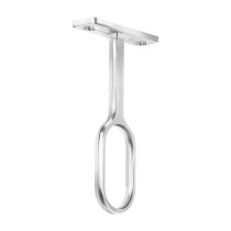Soporte central para tubo ovalado de clóset, HERMEX