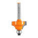 Broca para router, redondeado con moldura, 1" con balero