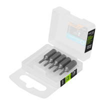 Estuche con 5 puntas hexagonales de 2 mm largo 1", EXPERT