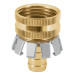 Conector 1/2" hembra tipo garra de aluminio, TRUPER