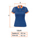 Playera polo performance para mujer, azul, M, TRUPER
