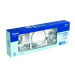Juego de 6 accesorios para baño redondos, cromo, FOSET AQUA