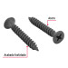 100pijas 8x1-1/4"cabeza plana phillips multiusos cuerda fina