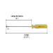 Desarmador cabinet 1/8 x 4" mango de PVC, PRETUL