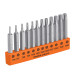 Juego de 12 puntas torx combinadas c/seguro largo 2", EXPERT