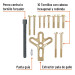Extractor pata de gallo, 13 piezas, TRUPER