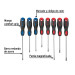 Juego de 8 desarmadores mango Comfort Grip, PRETUL