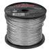 Metro de cable rígido 1/8" de acero 7x7 hilos, 75 m, FIERO