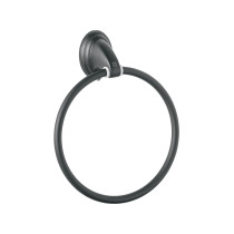 Toallero de argolla, negro, FOSET AQUA
