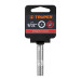 Dado largo de 9/32", 6 puntas, cuadro 1/4", TRUPER