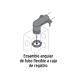 Conector curvo 1" para tubo flexible metálico, VOLTECK
