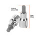 Dado punta hexagonal de 8 mm, cuadro 1/2", TRUPER