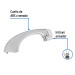 Cuello nariz corta para mezcladora de lavabo, cromo, BASIC