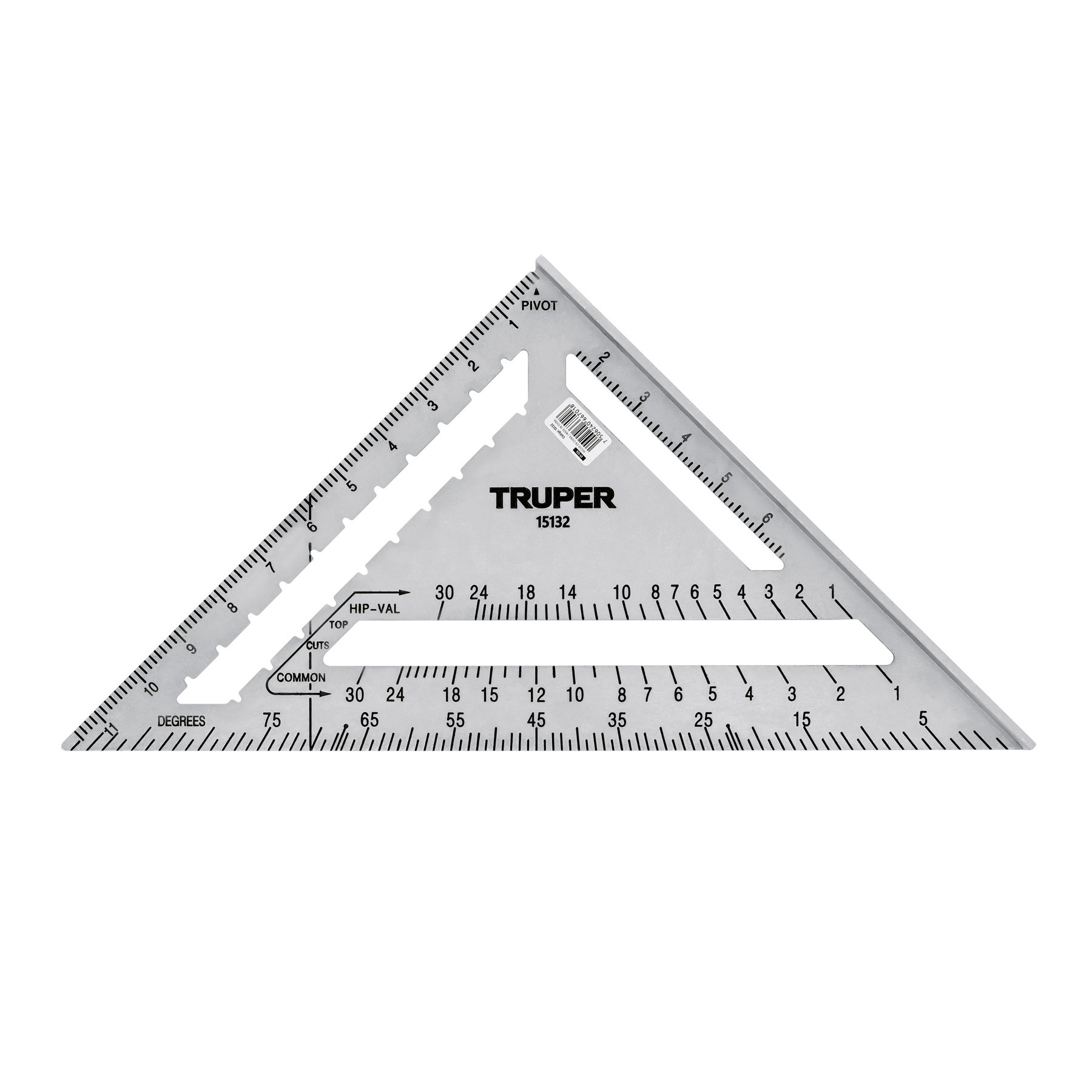 Escuadra 12" de aluminio para muros de yeso, TRUPER