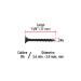 100 pijas 6 x 1-1/4"cabeza plana phillips multiusos