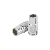 Dado de 7 mm, 12 puntas, cuadro 1/4", TRUPER