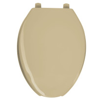 Asiento alargado para WC, abierto, beige, AQUA