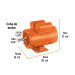 Motor eléctrico monofásico de 3/4 HP, baja velocidad, TRUPER