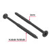 100 pijas 12 x 4"cabeza plana phillips multiusos