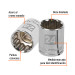 Dado de 24 mm, 12 puntas, cuadro 1/2", TRUPER