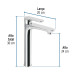 Monomando alto para lavabo, cromo, FOSET RIVIERA