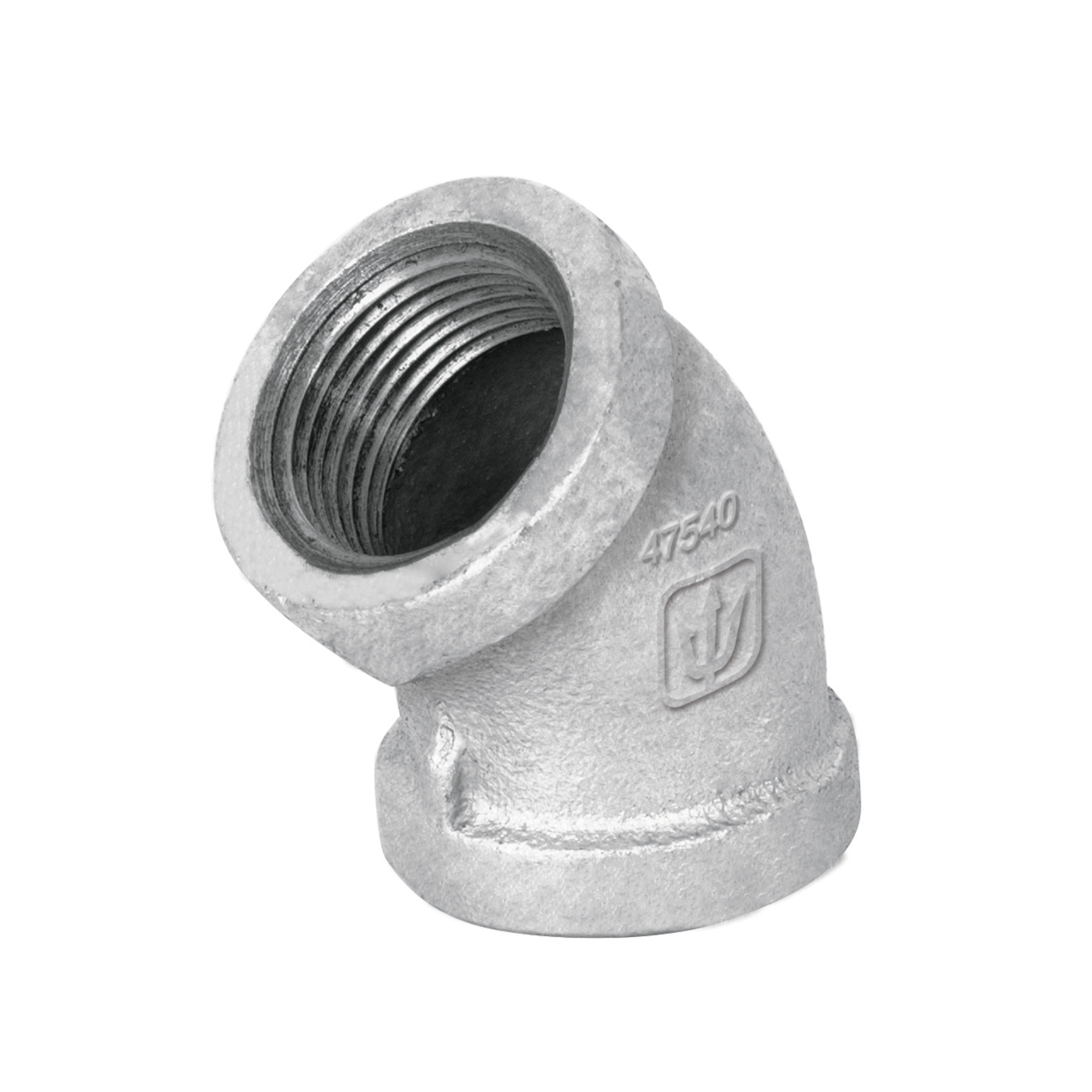Codo 45° acero galvanizado de 3/4", FOSET