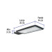 Luminario suburbano LED 50 W 6500 K, VOLTECK BASIC