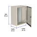 Gabinete metálico, 400 x 300 mm, VOLTECK