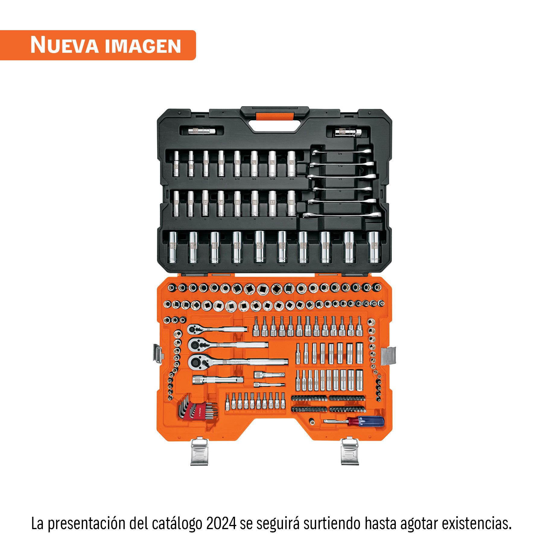 Juego 218 herramientas 1/4", 3/8" y 1/2" std y mm p/mecánico