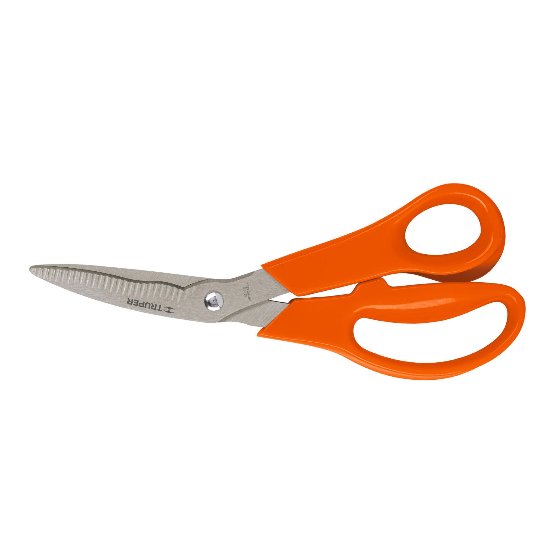 Tijera 8" multiusos,cuchilla dentada,acero inoxidable,TRUPER