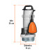 Bomba sumergible cubierta aluminio,agua limpia,1/2HP, TRUPER