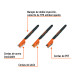 Juego de 3 minicepillos de alambre 28 pinceles, TRUPER