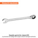 Llave combinada con matraca 3/4" x 238 mm largo, EXPERT