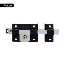 Cerradura de barra libre, derecha, negra, HERMEX